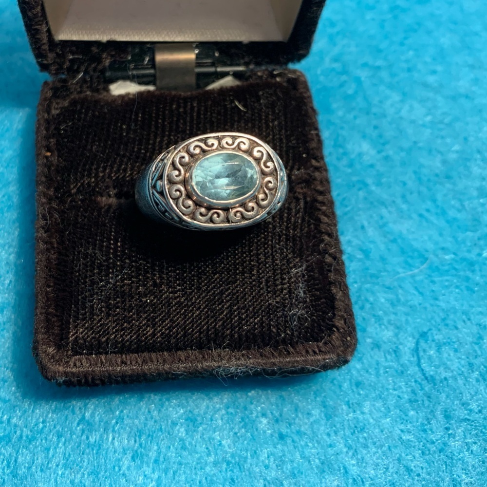 925 Silver Aquamarine Ring